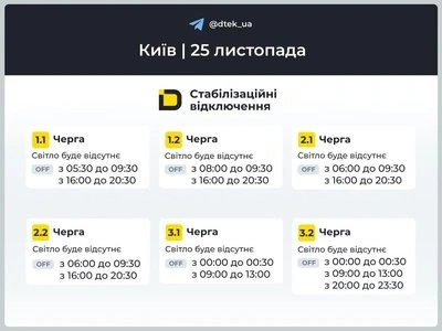 У столиці та на Київщині змінили графіки вимкнення світла після масованої атаки РФ