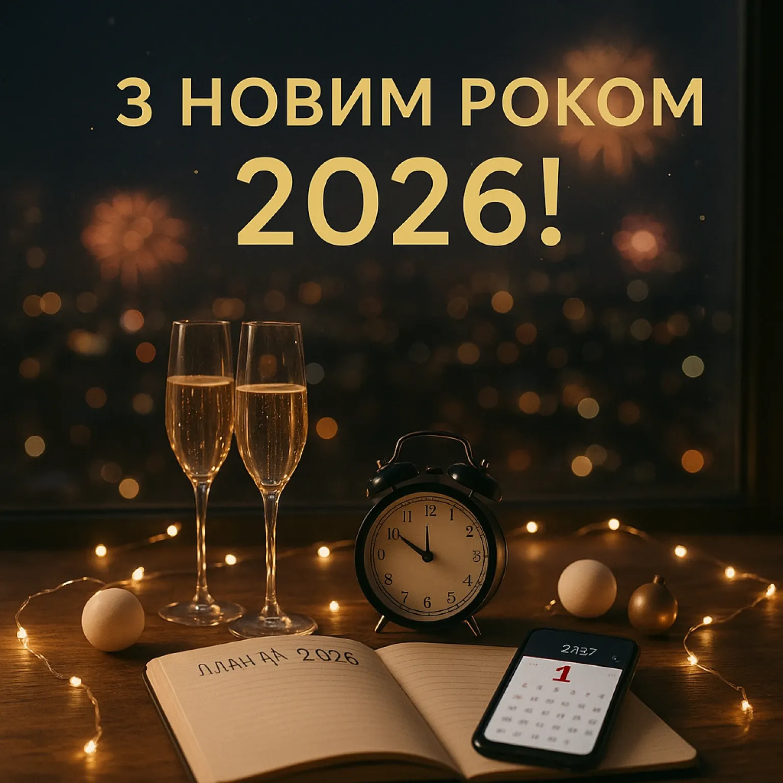Привітання з новим роком 2026