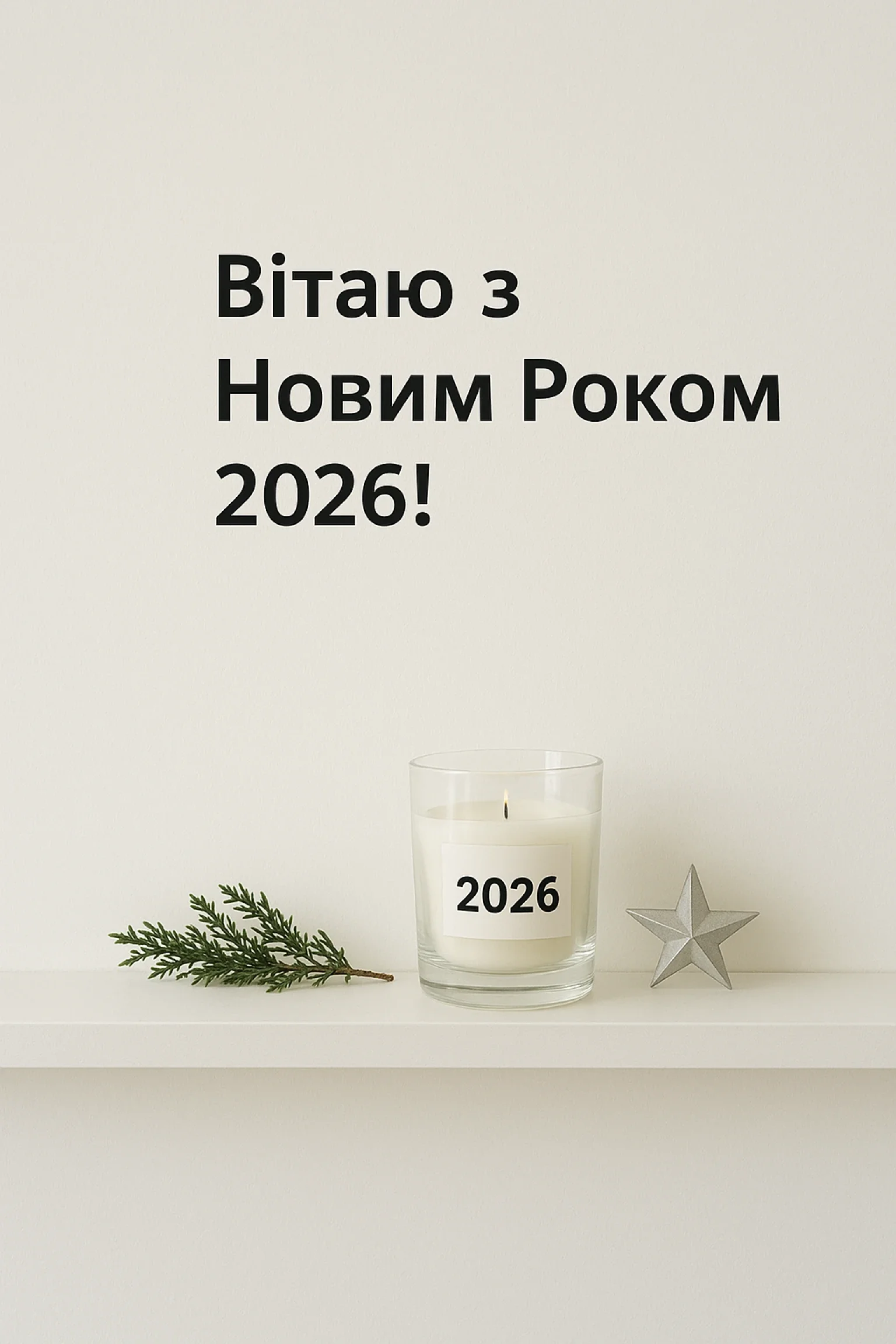 Привітання з новим роком 2026