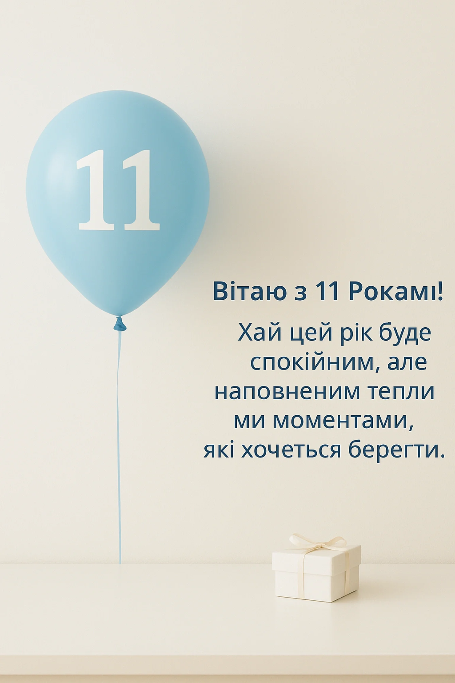 Привітання з днем народження 11 років