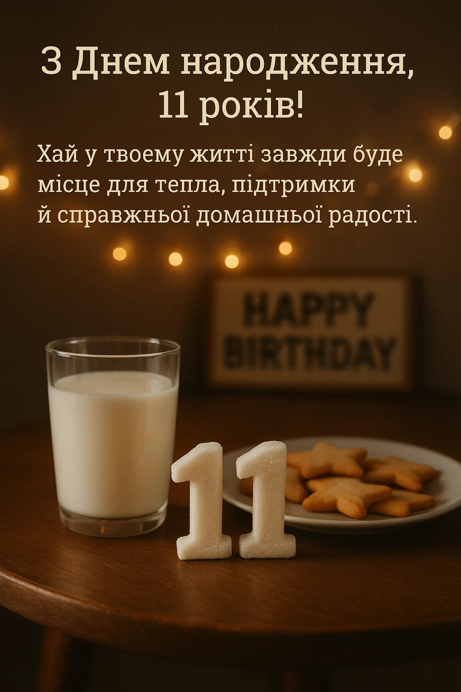 Привітання з днем народження 11 років