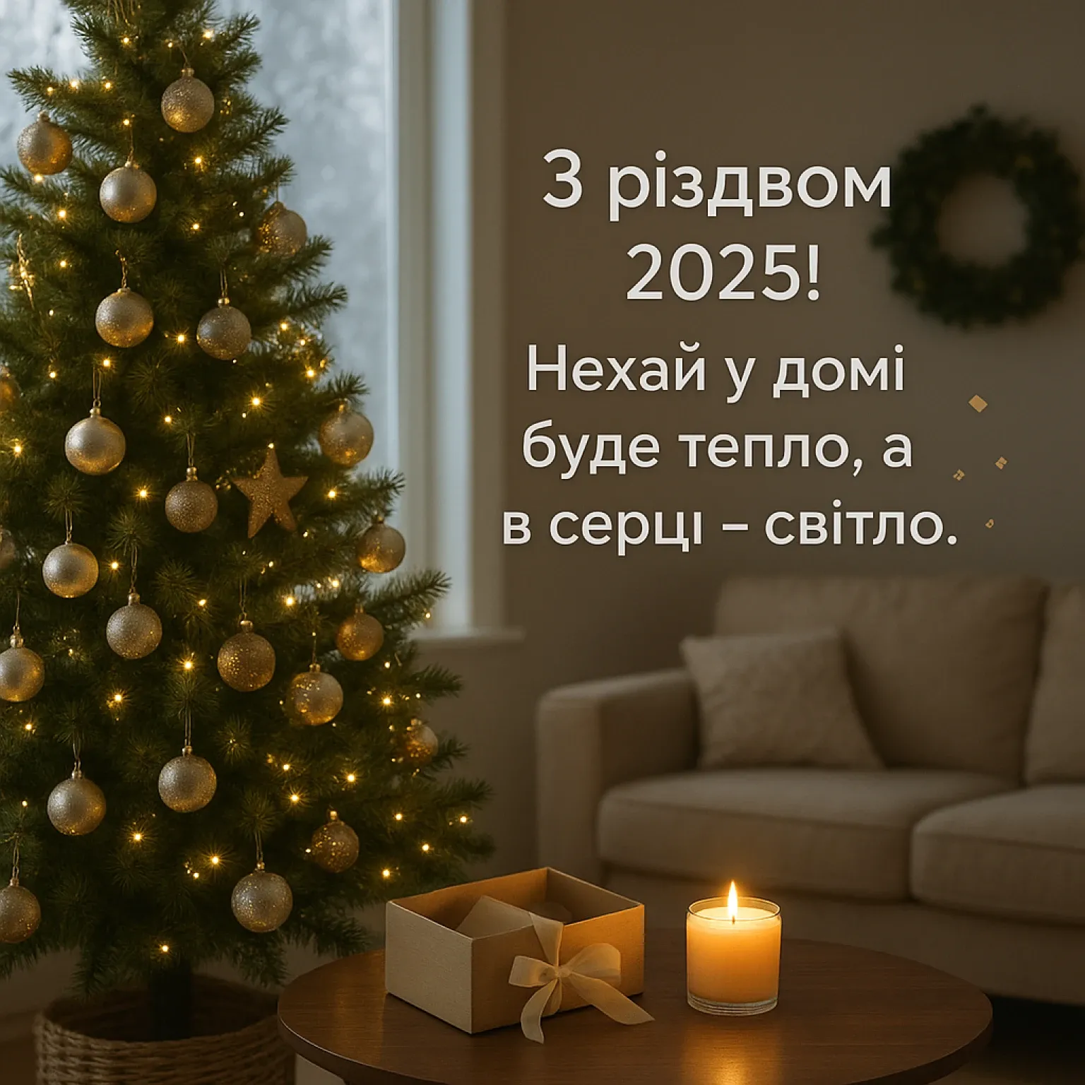 Привітання з Різдвом 2025: зворушливі слова для найрідніших