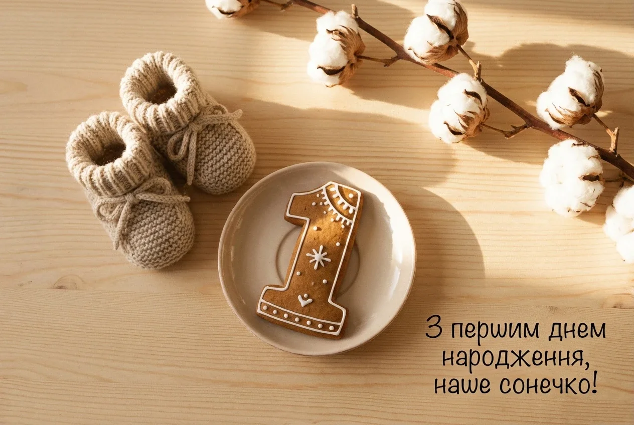 вітання з днем народження 1 рік