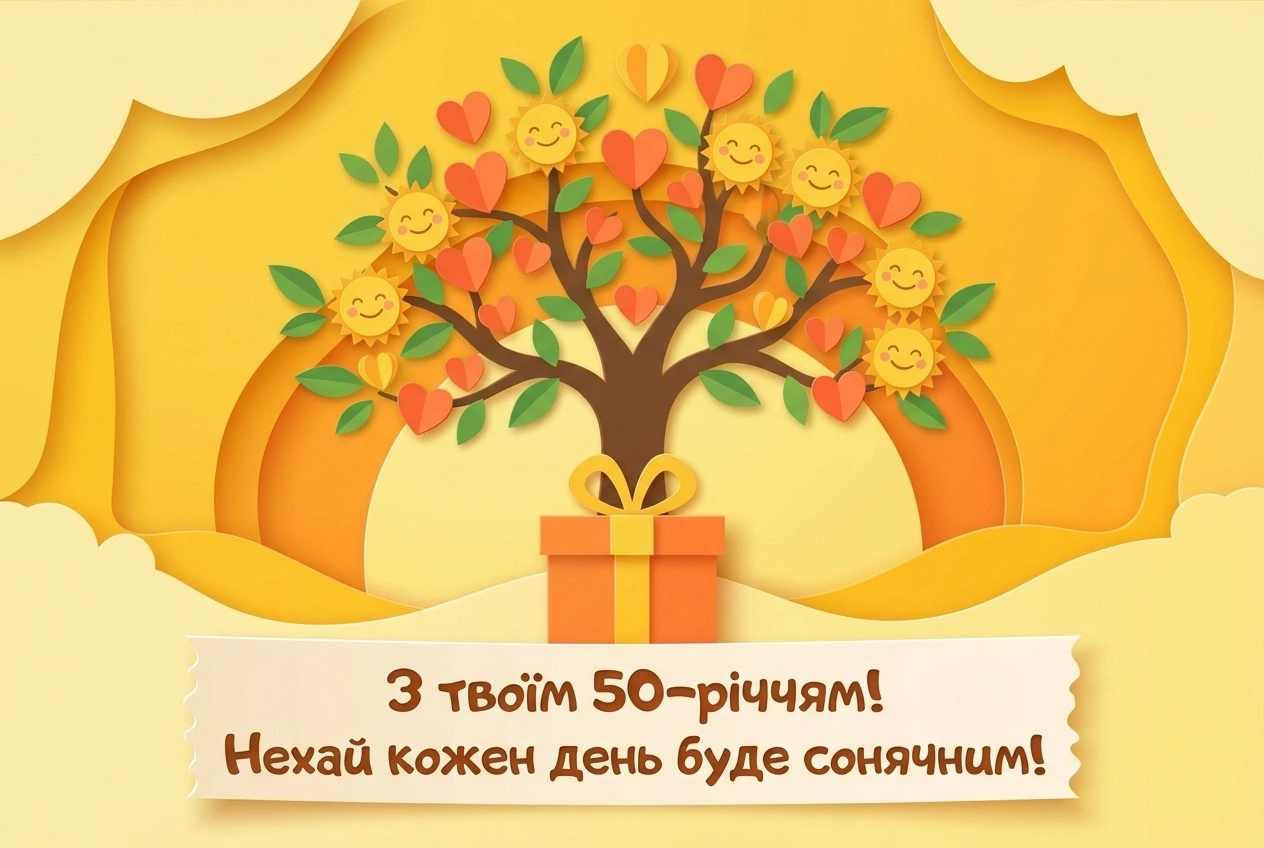 вітаю з ювілеєм 50 років