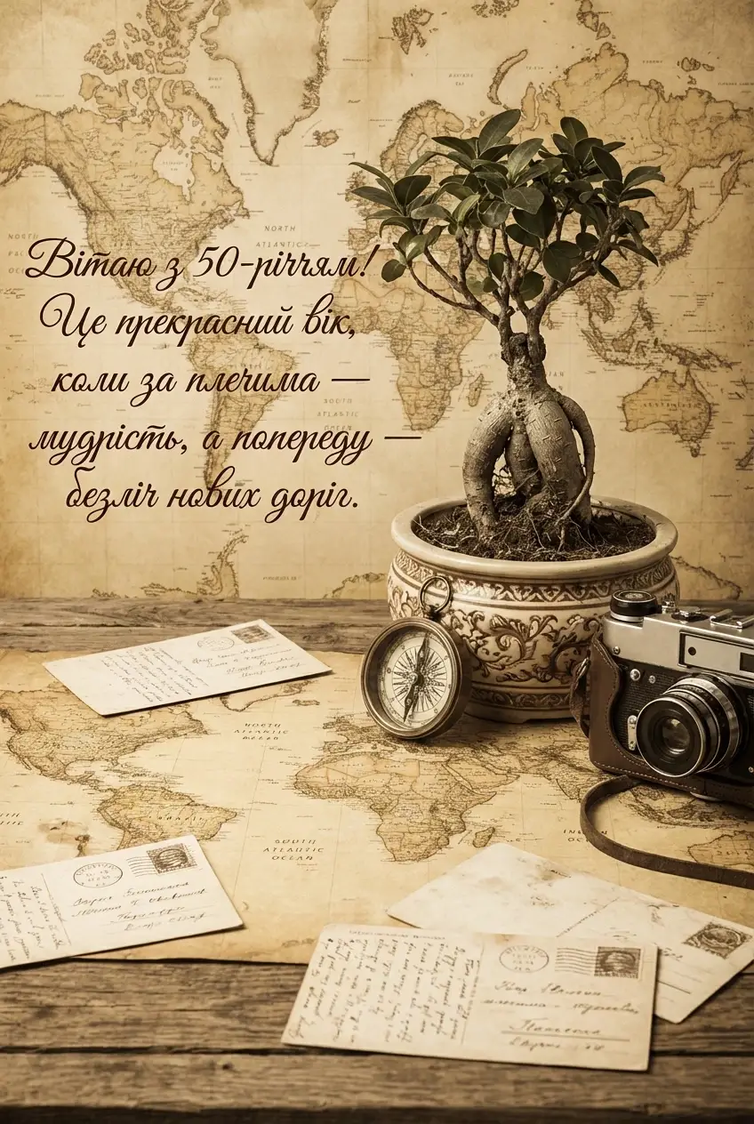 вітаю з ювілеєм 50 років