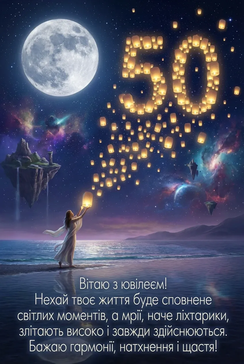вітаю з ювілеєм 50 років