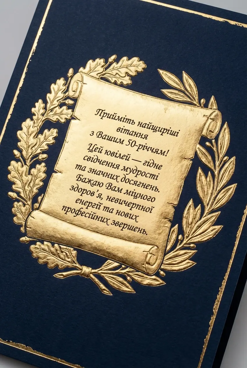 вітаю з ювілеєм 50 років
