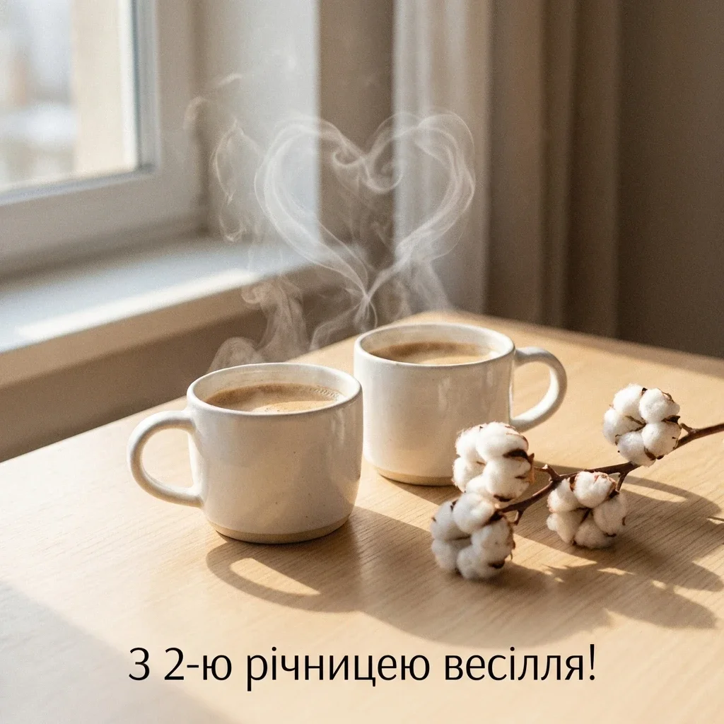 вітання 2 роки весілля