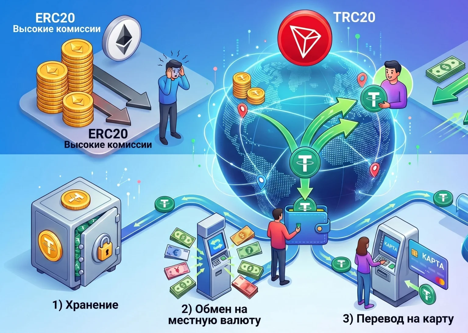 Как получать выплаты из-за границы через USDT