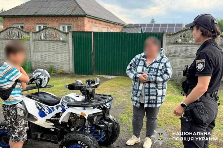 На Харківщині мати відповідатиме за розваги сина на квадроциклі