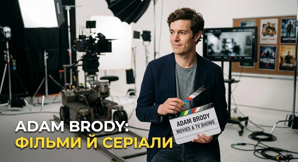 Фільми та серіали Адама Броді: повний перелік ролей Фільми та серіали Адама Броді: повний перелік ролей