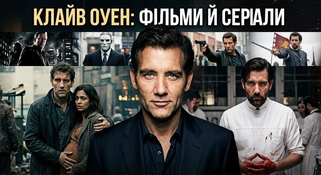 Клайв Овен у фільмах і серіалах: повна фільмографія Клайв Овен у фільмах і серіалах: повна фільмографія