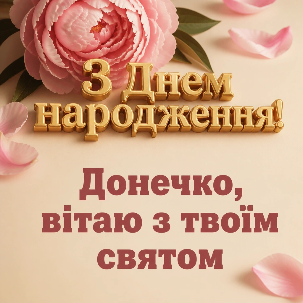 привітання для донечки
