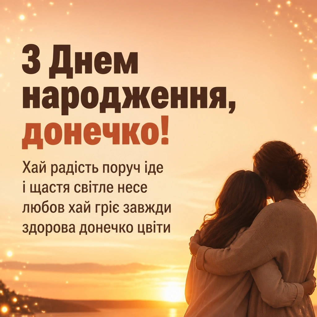привітання для донечки