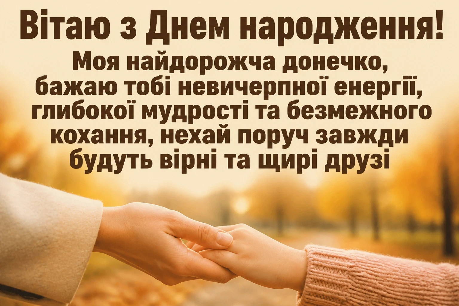 привітання для донечки