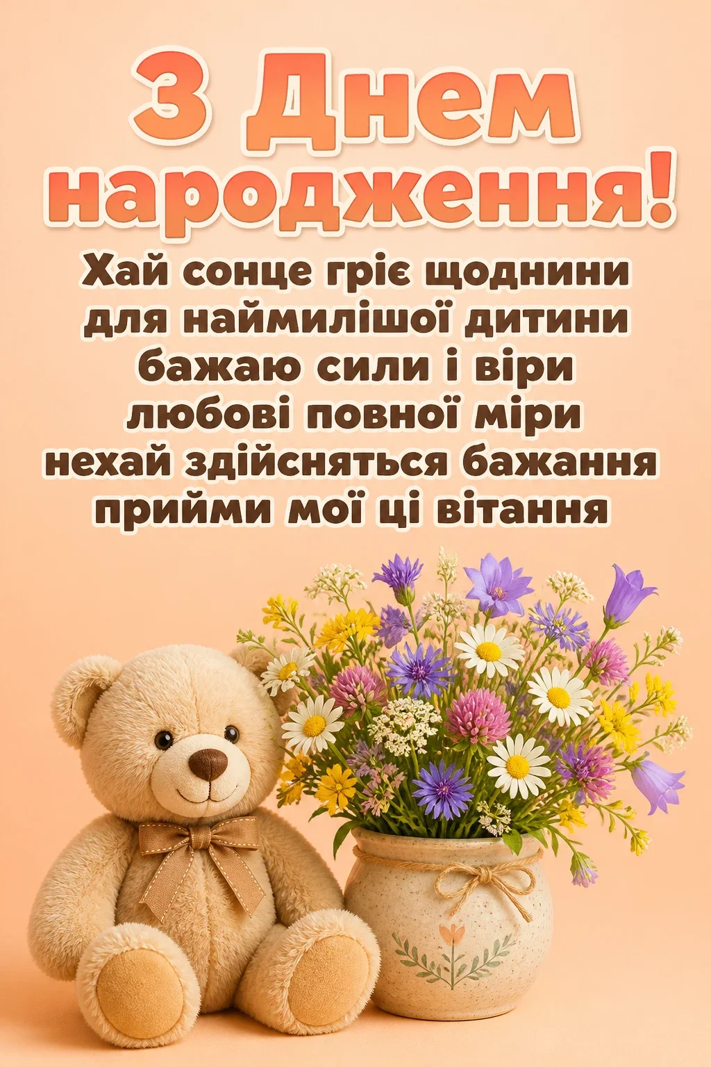 привітання для донечки