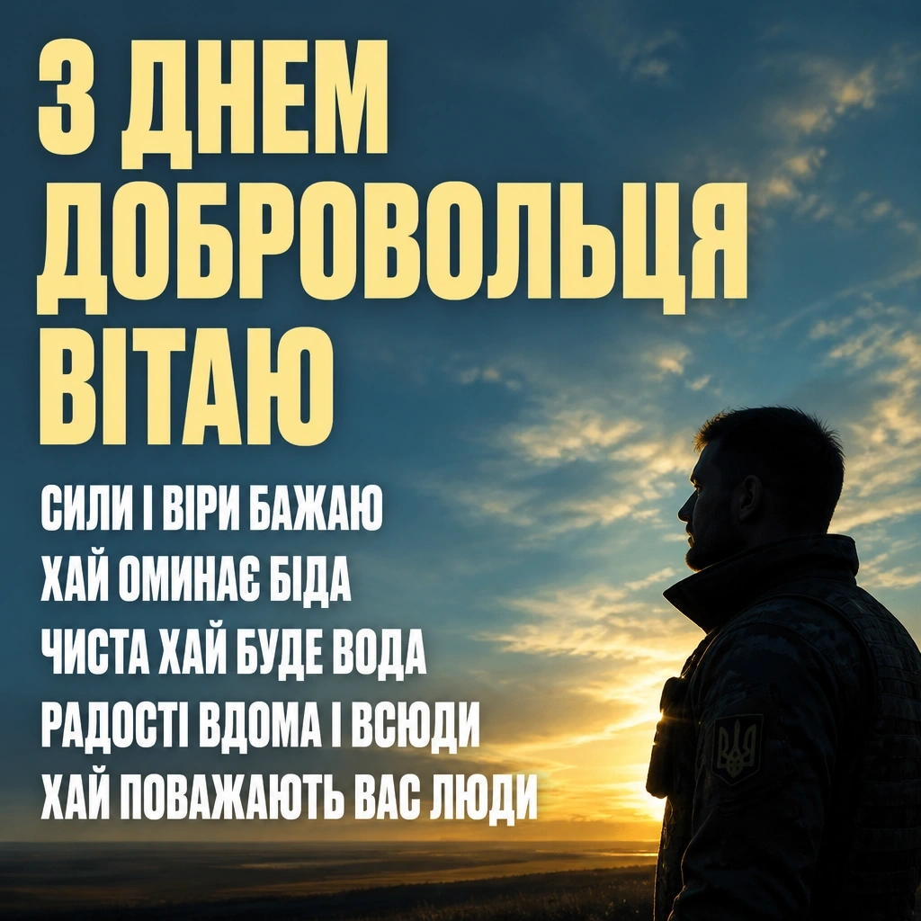 день добровольця привітання день добровольця привітання