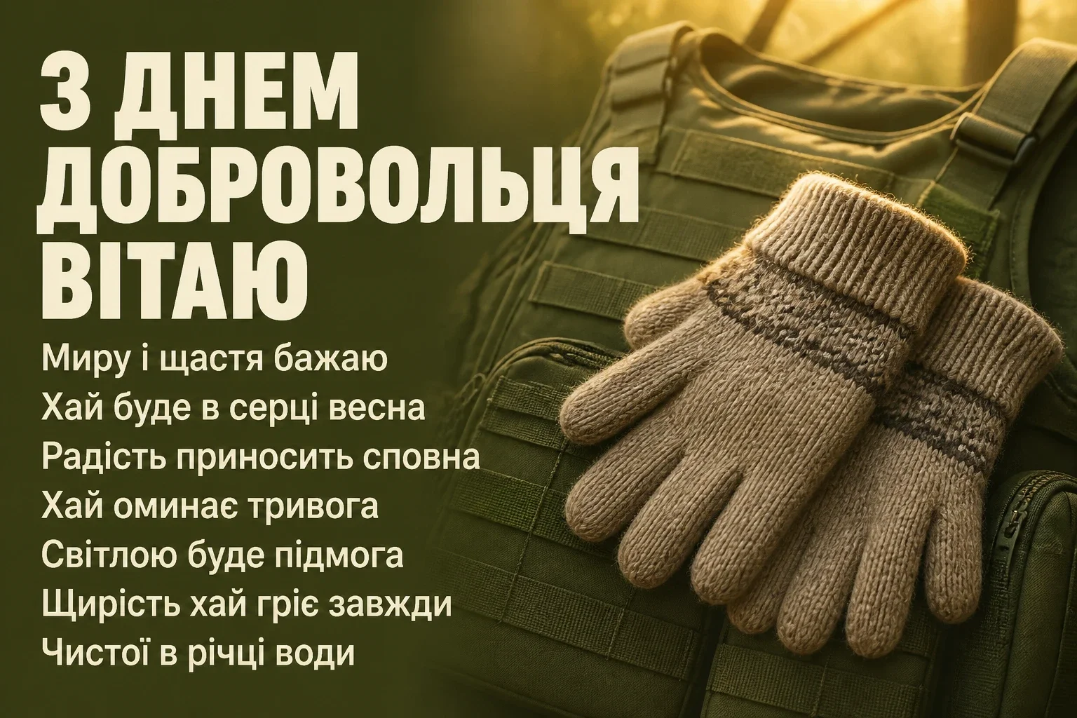 день добровольця привітання день добровольця привітання