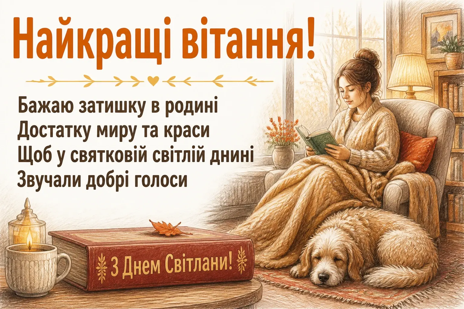 привітання з днем світлани