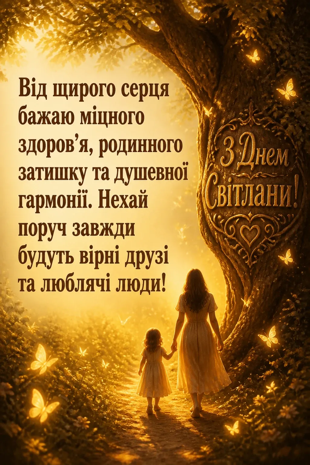 привітання з днем світлани