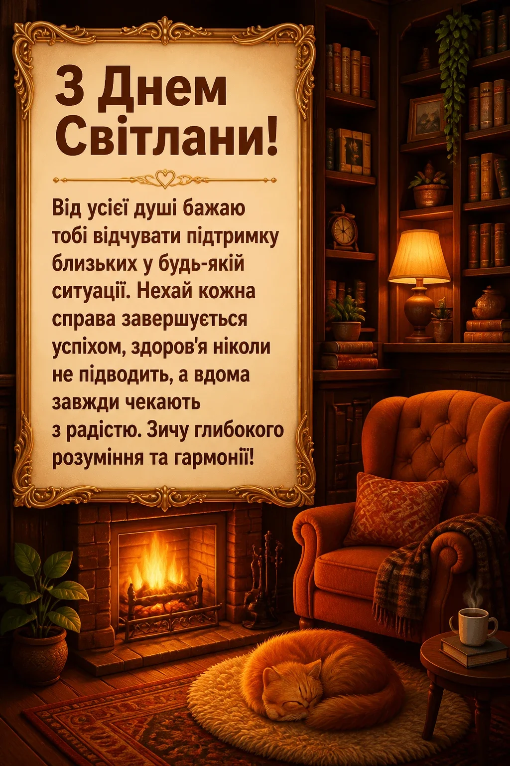 привітання з днем світлани