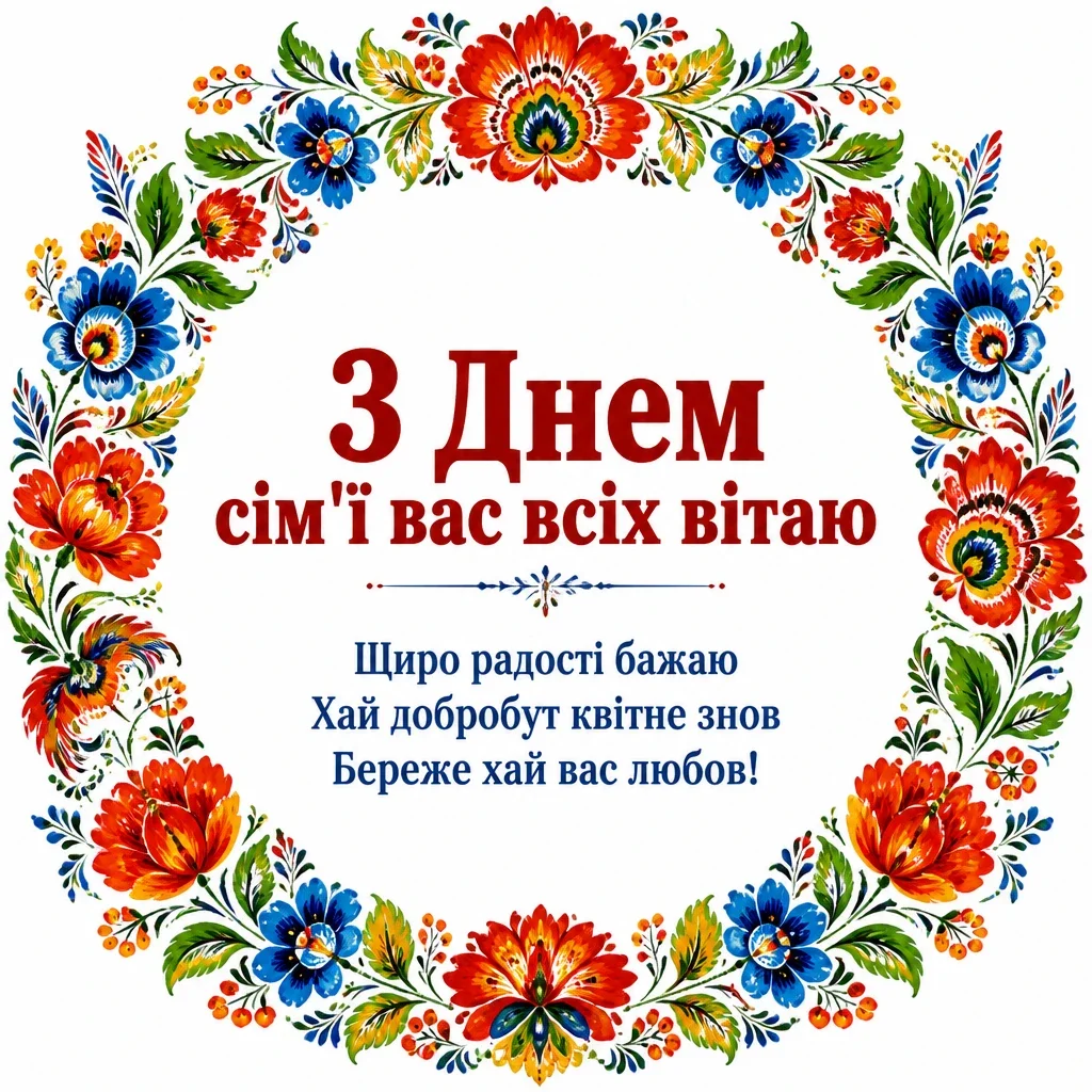 день сім'ї привітання