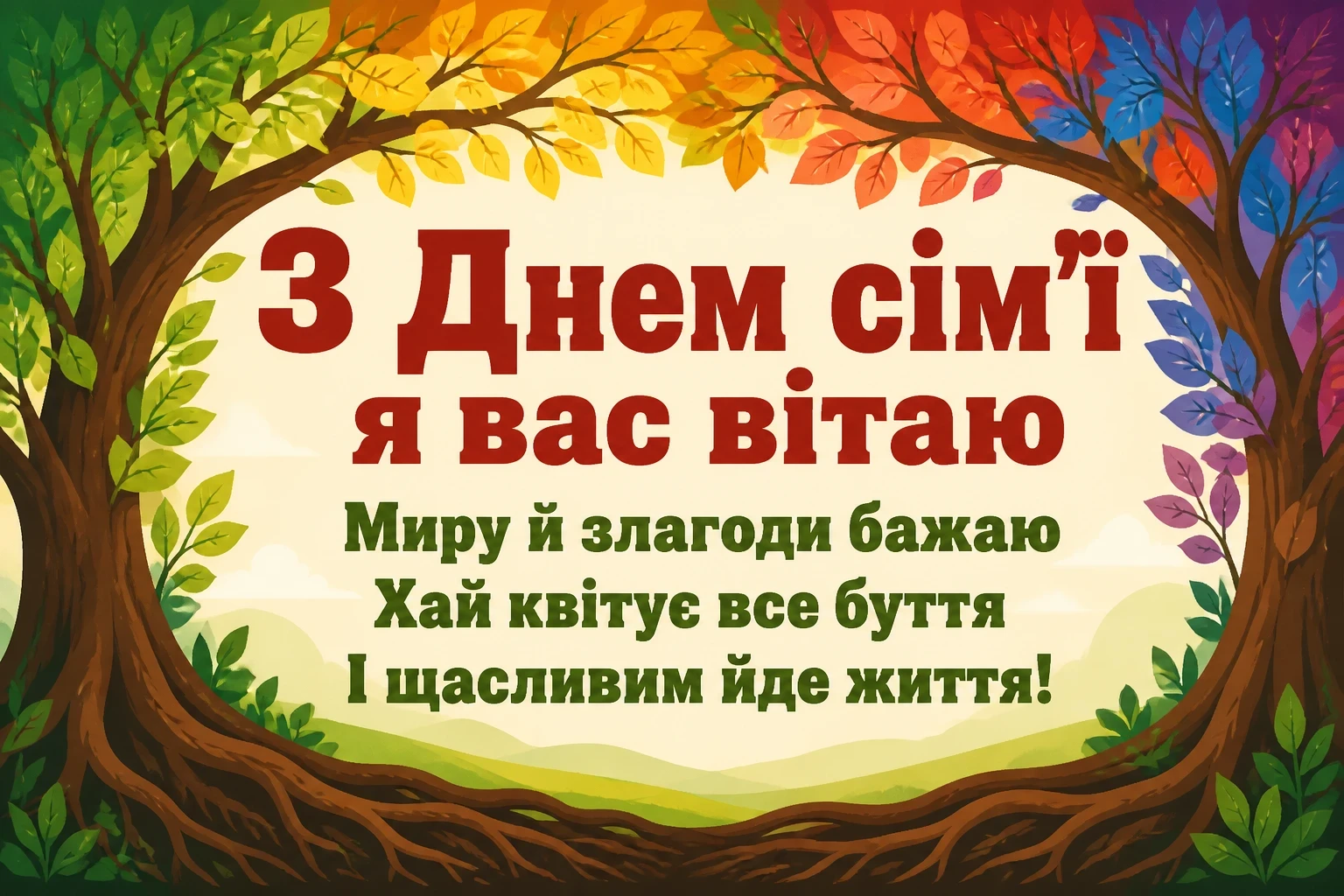 день сім'ї привітання