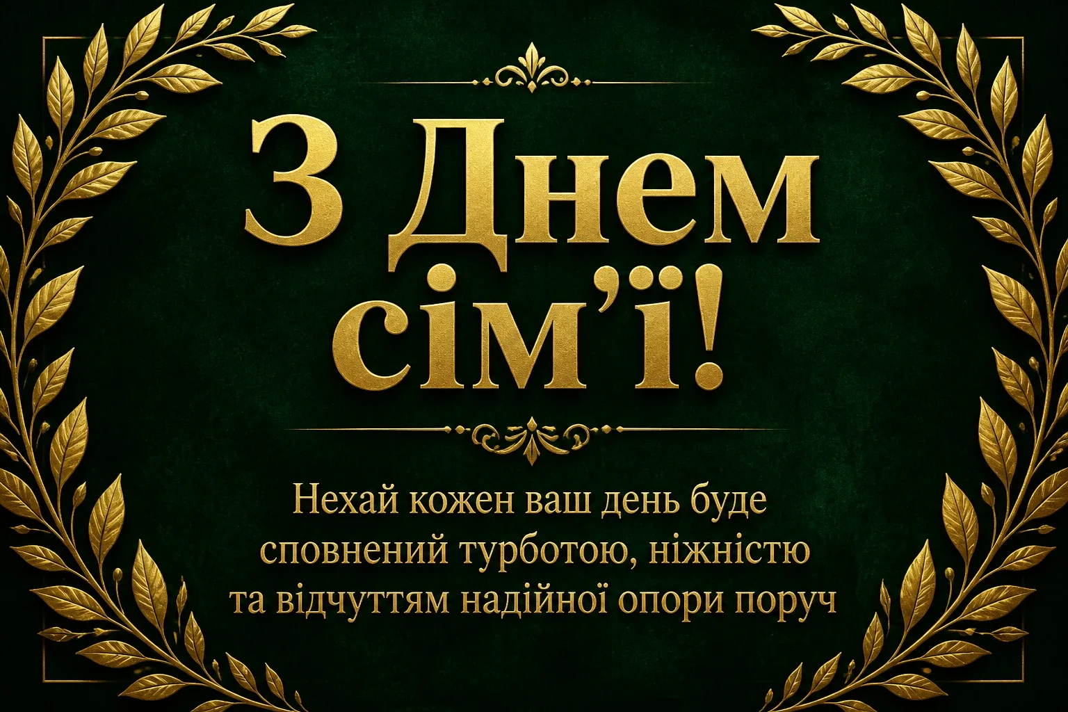 день сім'ї привітання