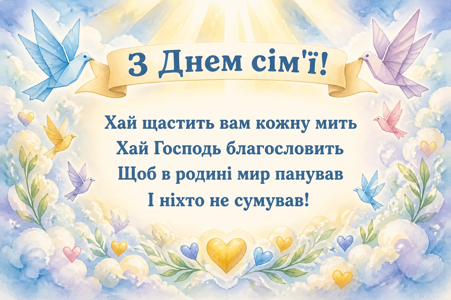 день сім'ї привітання