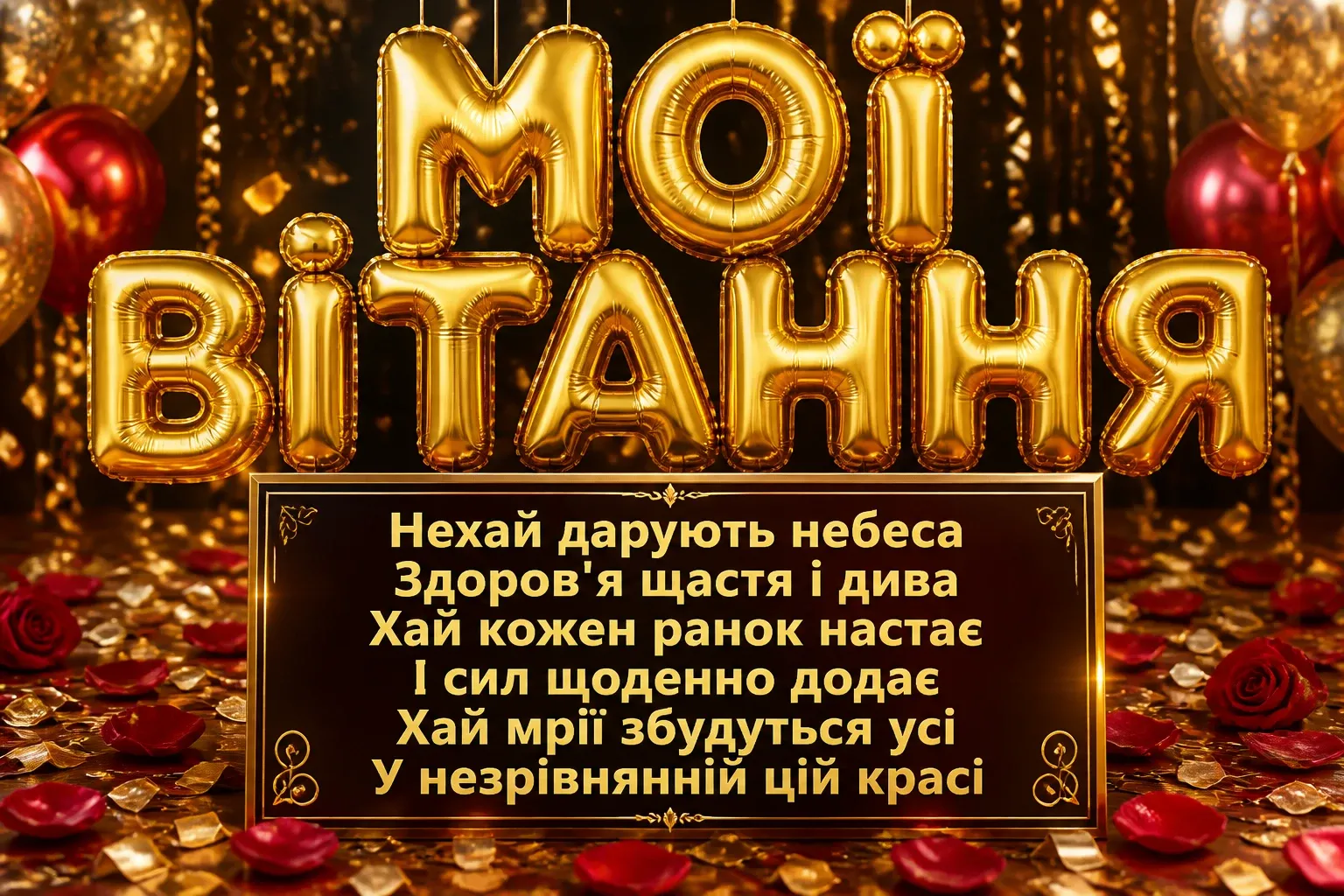 привітання квіти для куми