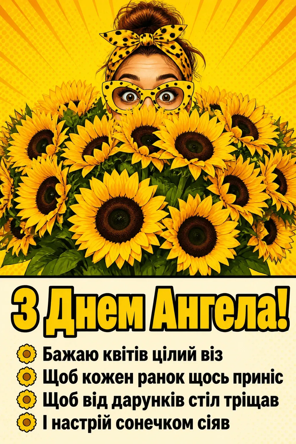 привітання квіти для куми
