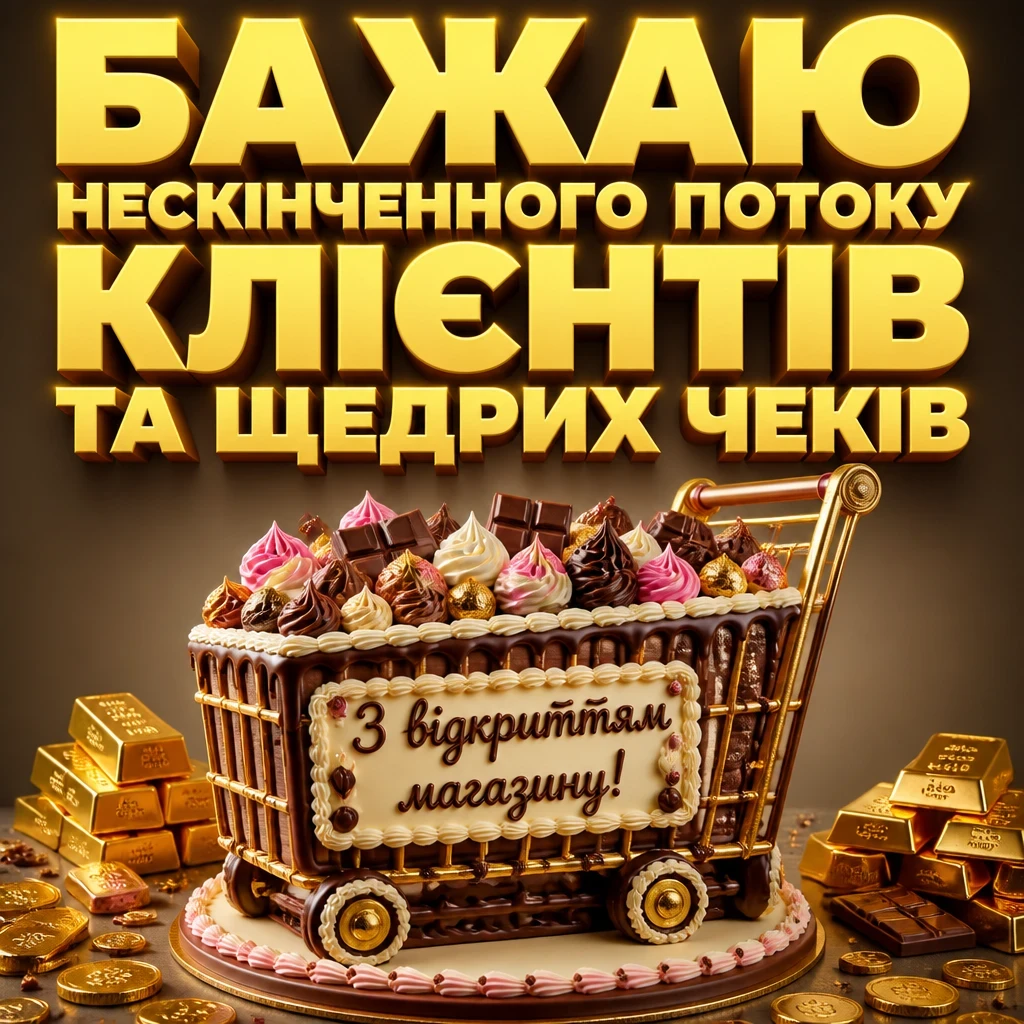 привітання з відкриттям магазину