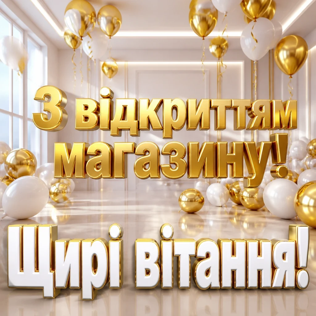 привітання з відкриттям магазину