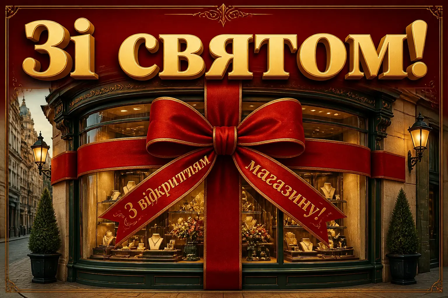 привітання з відкриттям магазину