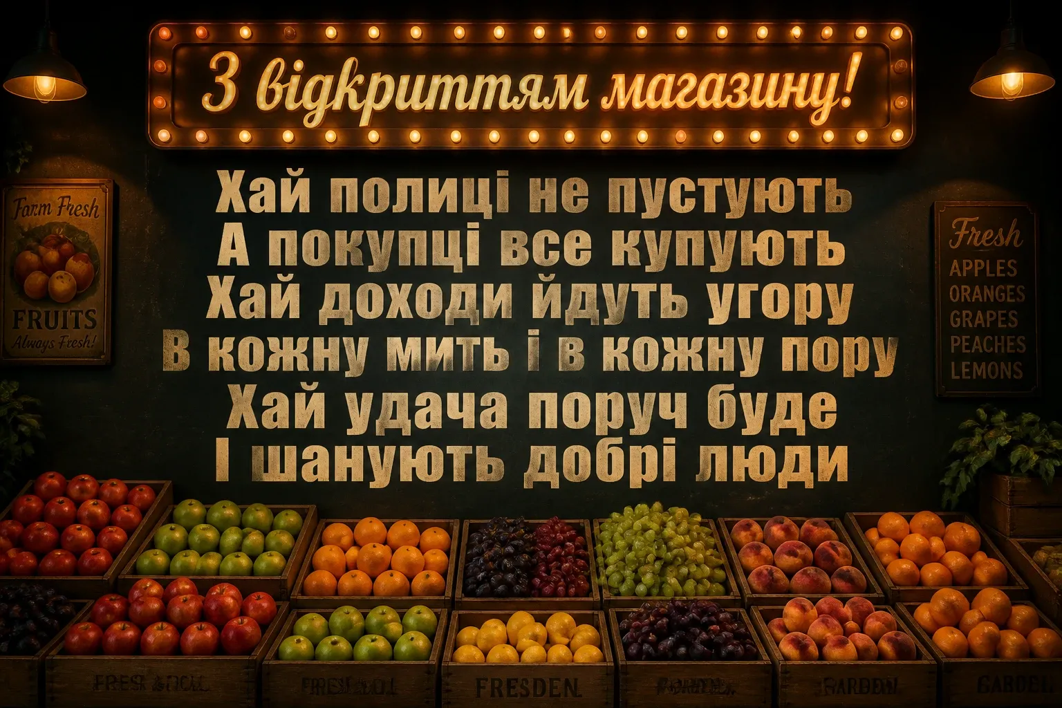 привітання з відкриттям магазину
