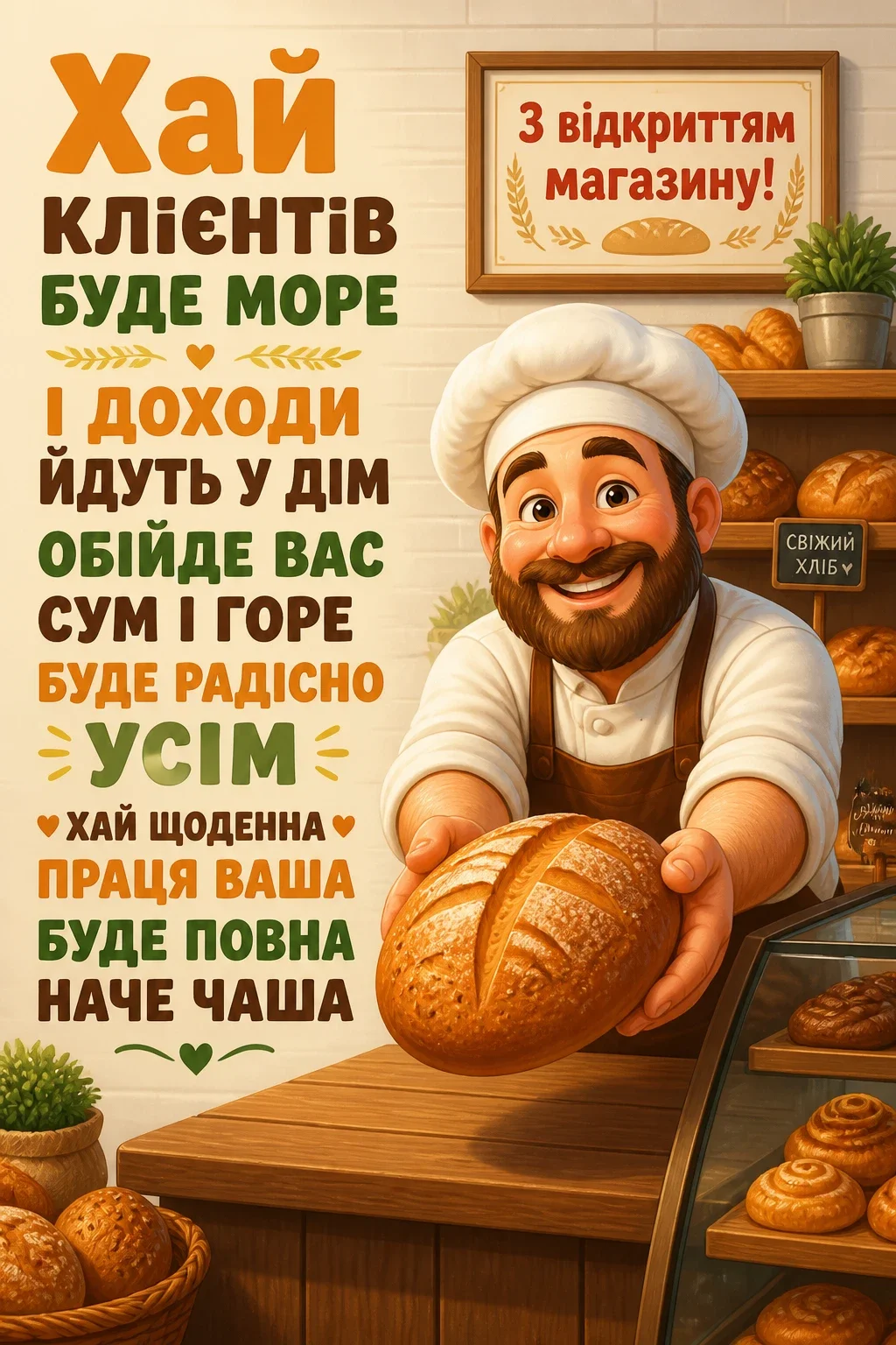 привітання з відкриттям магазину