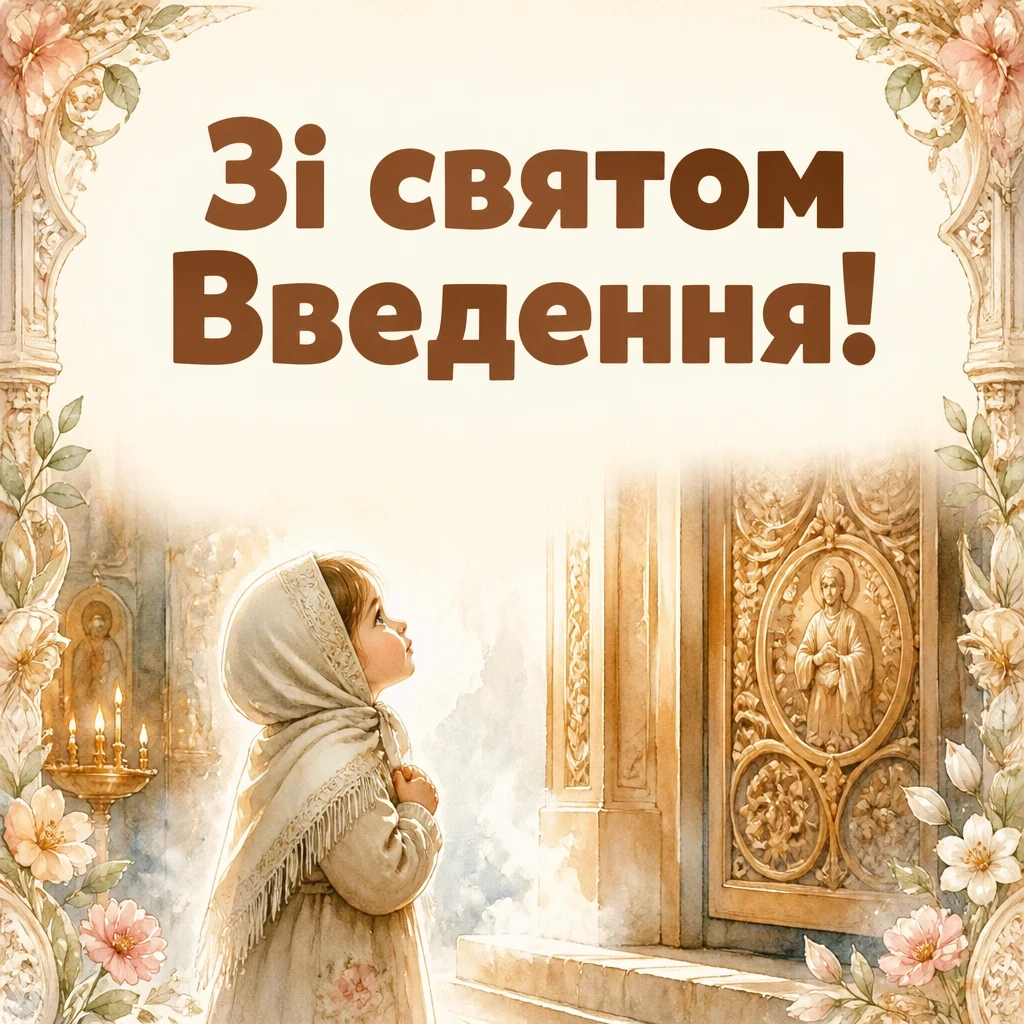 привітання введення в храм пресвятої богородиці