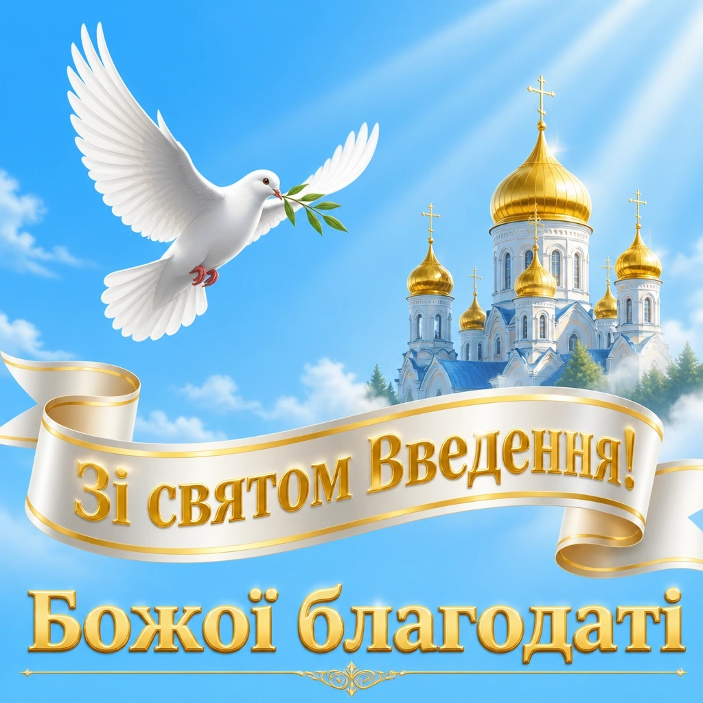 привітання введення в храм пресвятої богородиці