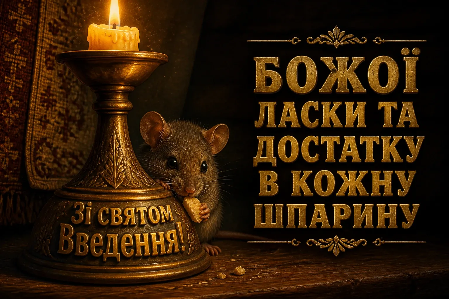 привітання введення в храм пресвятої богородиці