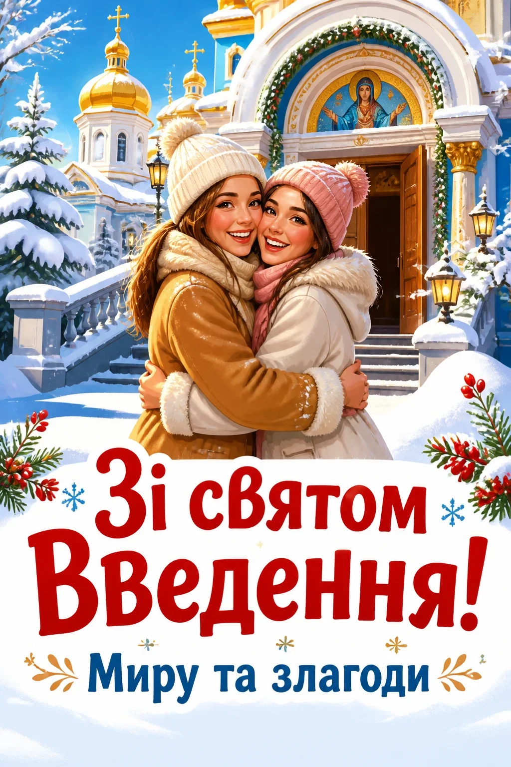 привітання введення в храм пресвятої богородиці
