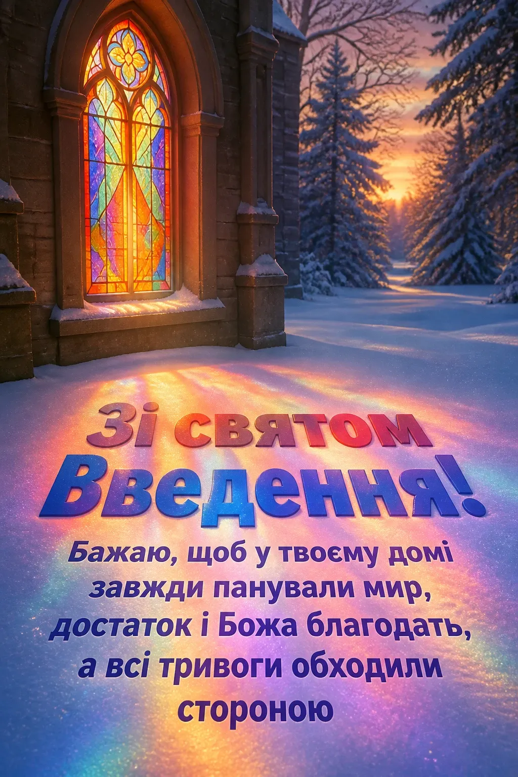 привітання введення в храм пресвятої богородиці