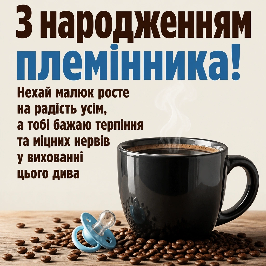 привітання з народженням племінника
