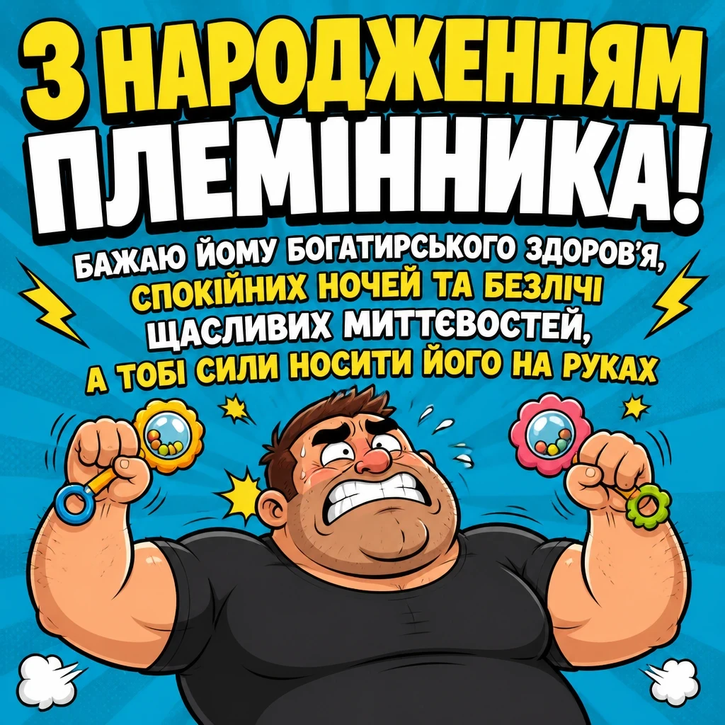 привітання з народженням племінника