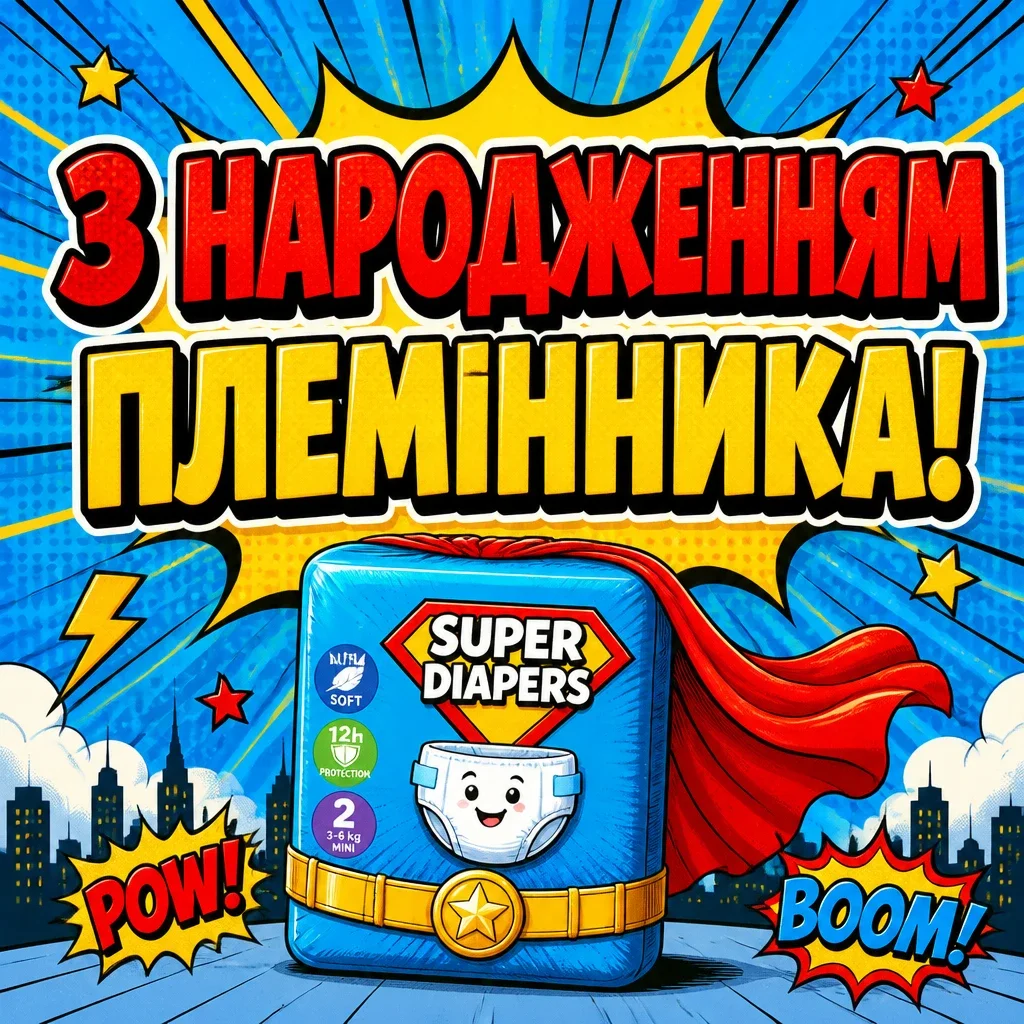 привітання з народженням племінника