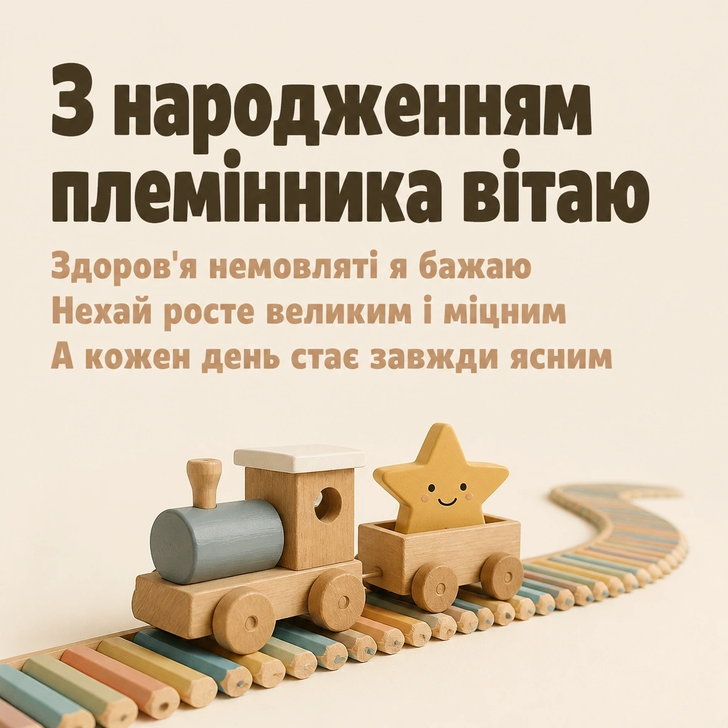 привітання з народженням племінника