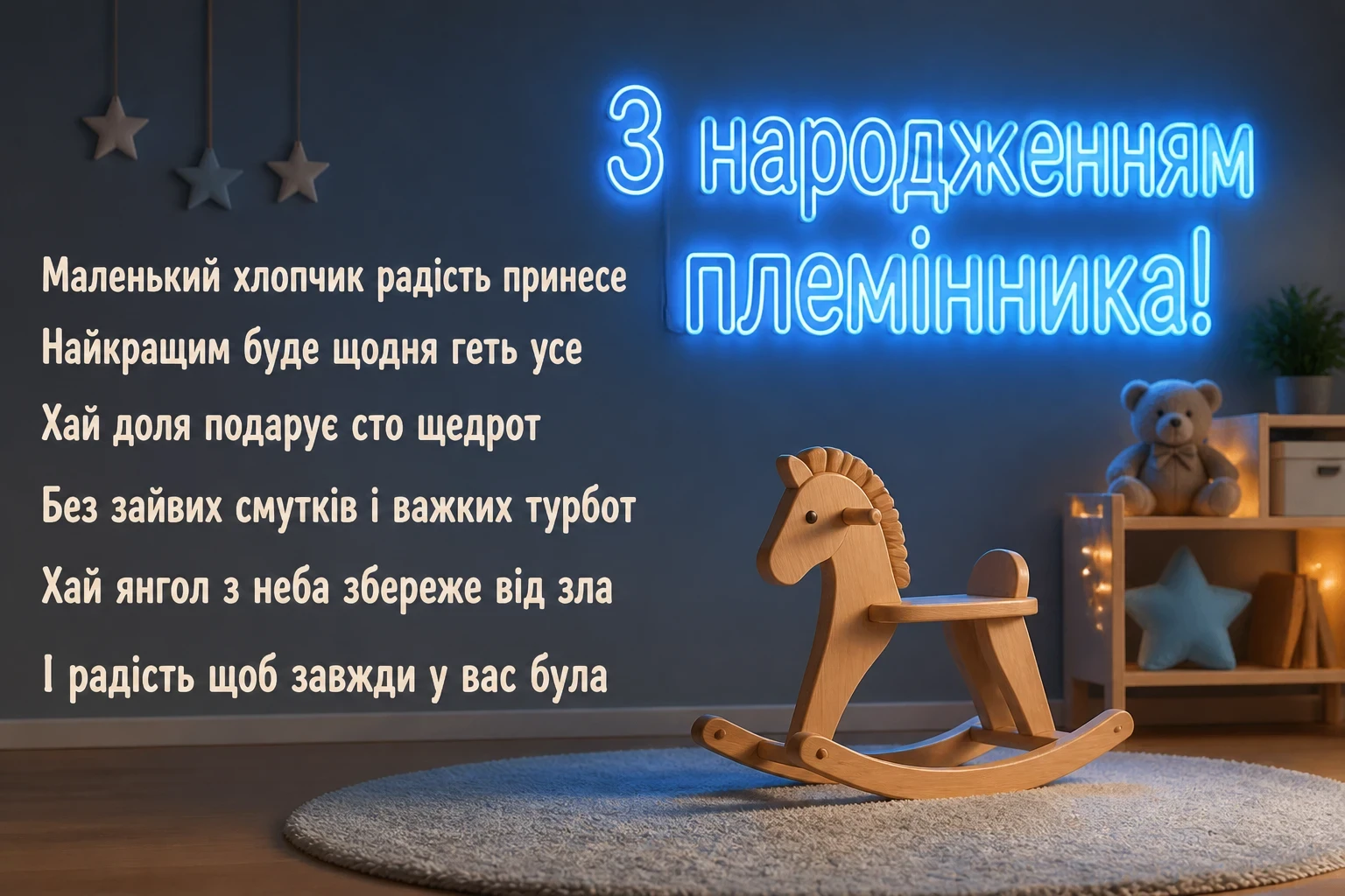 привітання з народженням племінника