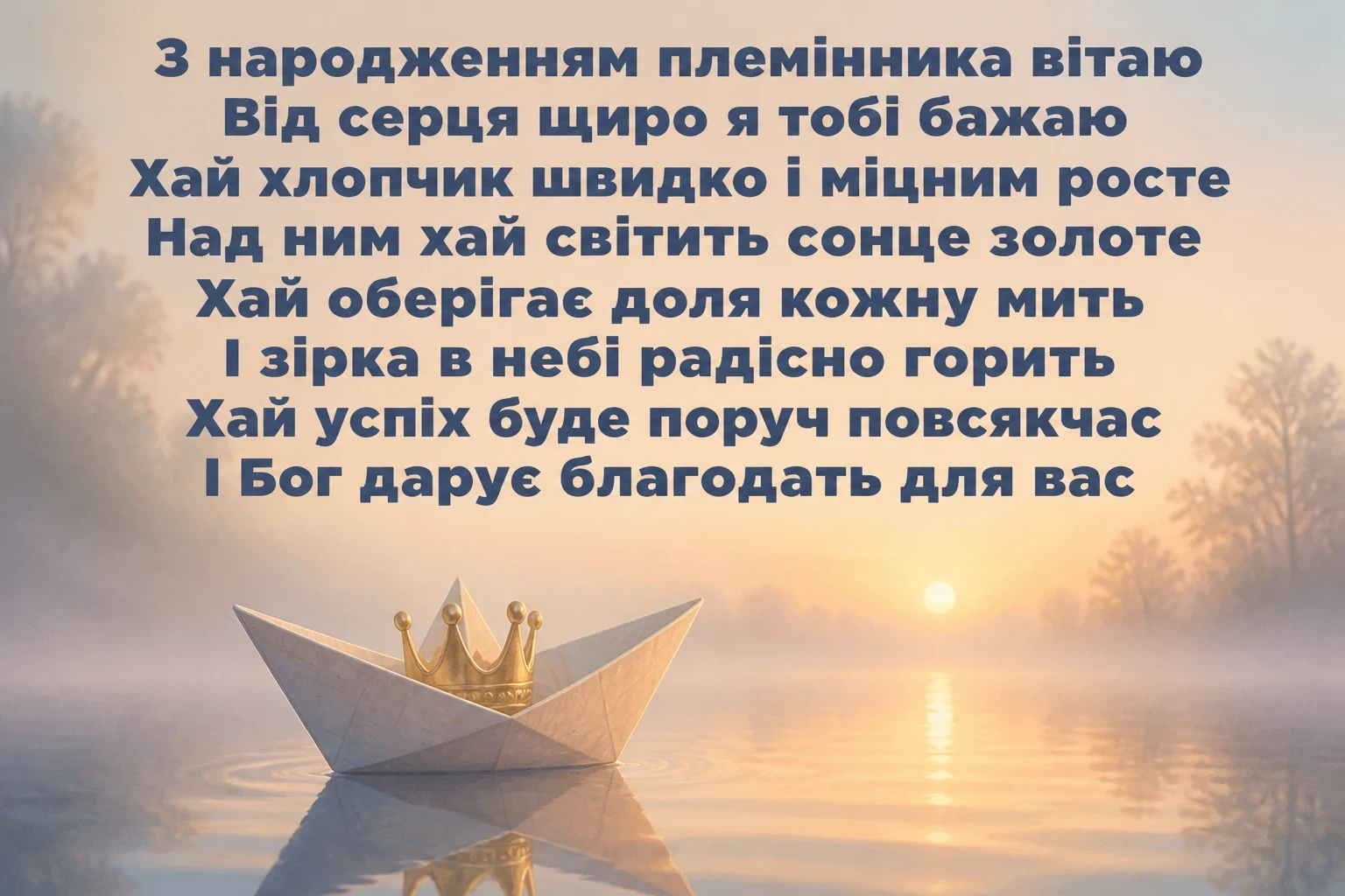 привітання з народженням племінника