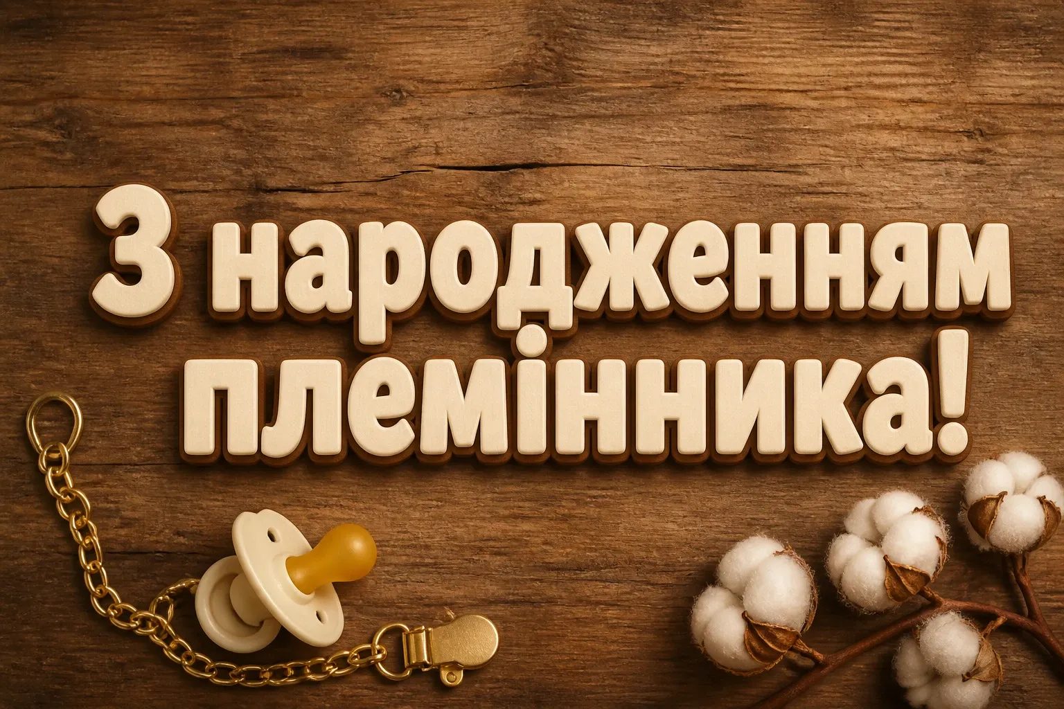 привітання з народженням племінника