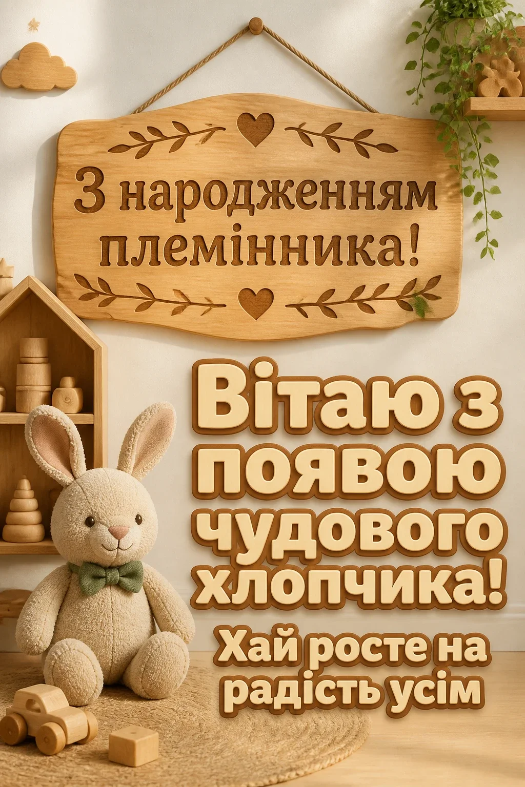 привітання з народженням племінника