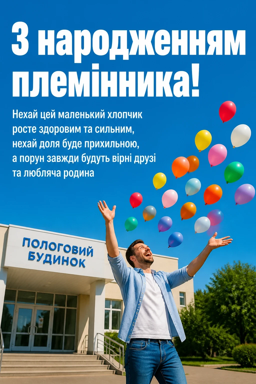 привітання з народженням племінника